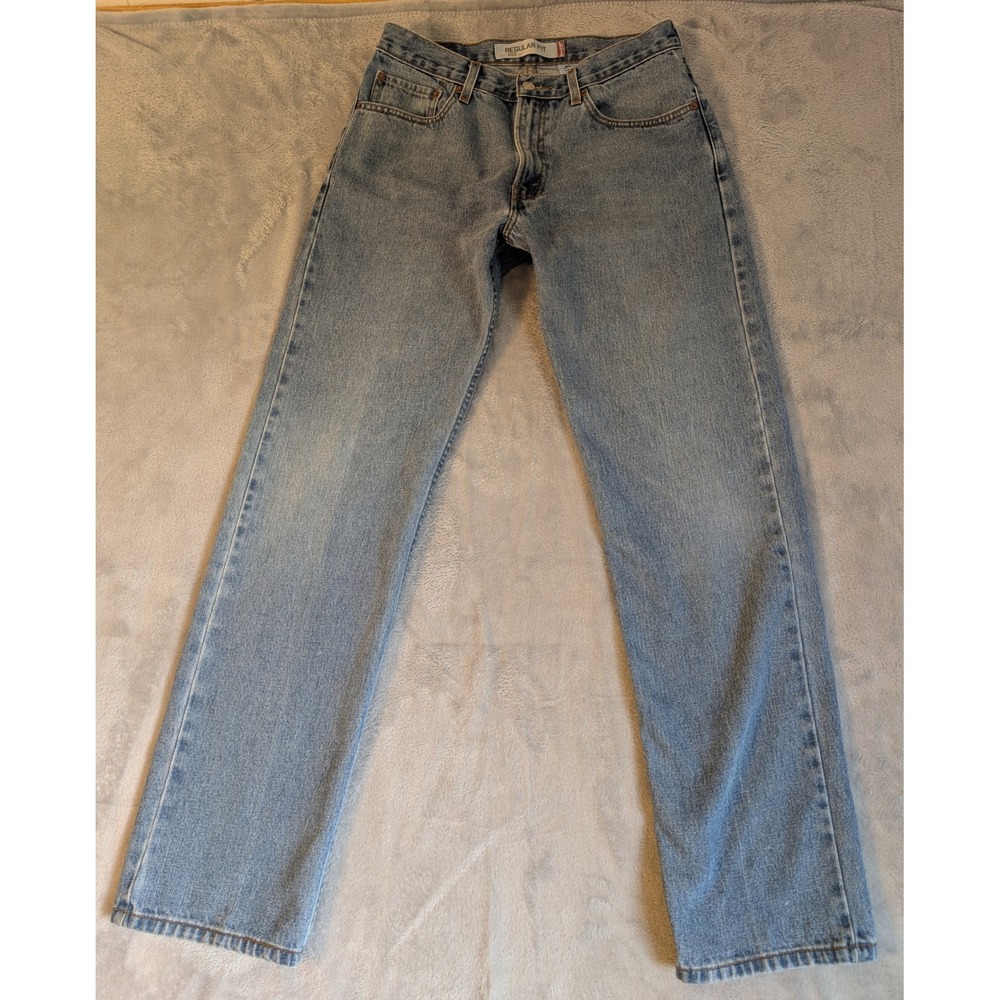 Levi's 505 Men's Jeans 33x34 Blue Denim Straight Leg Medium Wash